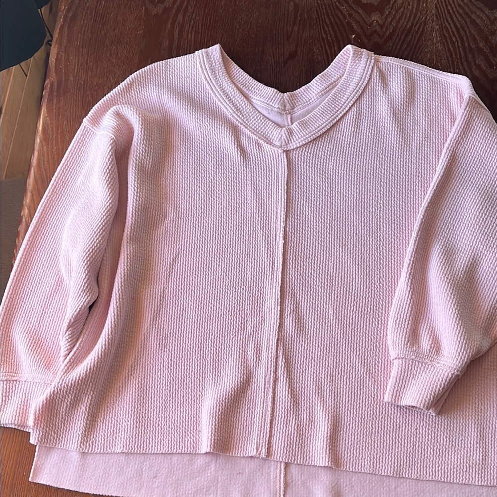 Aerie baby pink sweatshirt